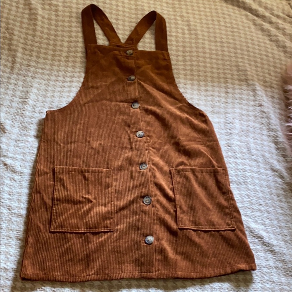 copper skirt overalls